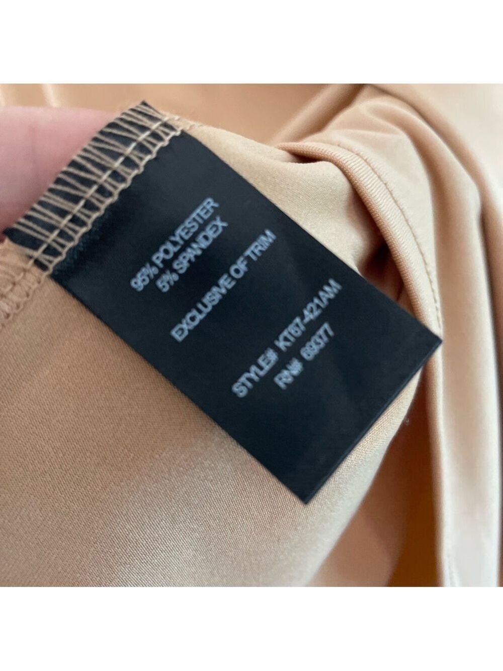 Tan Long Sleeve Embellished Top - Picture 9 of 15